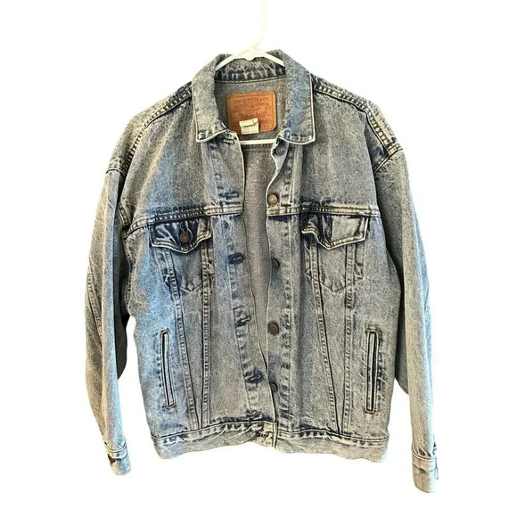 Vintage Levi's Blue Denim Jean Trucker Jacket Size Small - Picture 2 of 7
